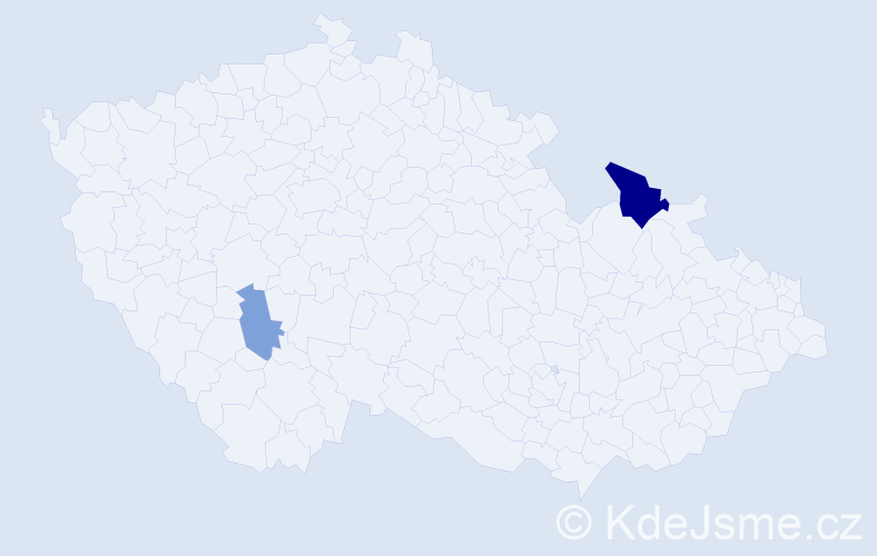 Příjmení: 'Minárčiková', počet výskytů 4 v celé ČR