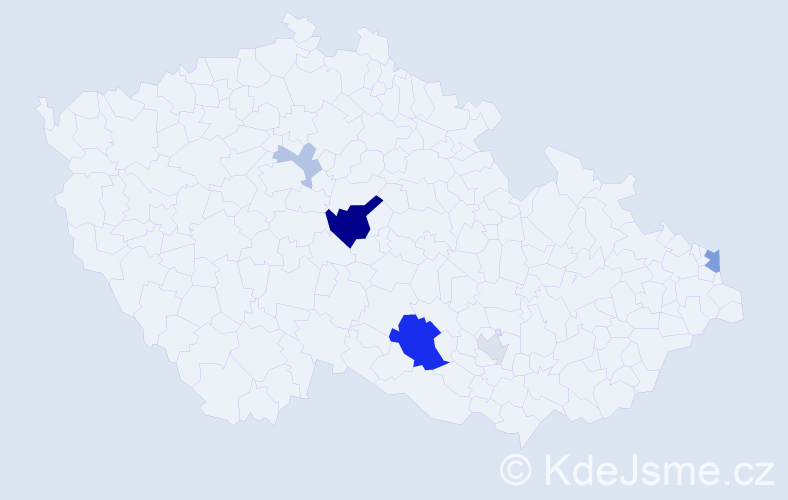 Příjmení: 'Kobylarz', počet výskytů 14 v celé ČR
