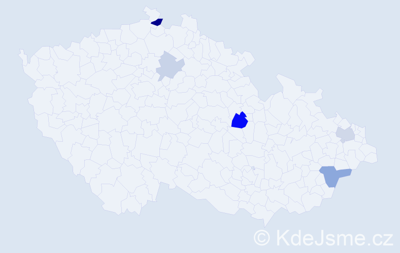Příjmení: 'Matoš', počet výskytů 11 v celé ČR