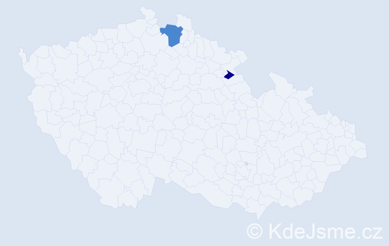 Příjmení: 'Rybinová', počet výskytů 4 v celé ČR
