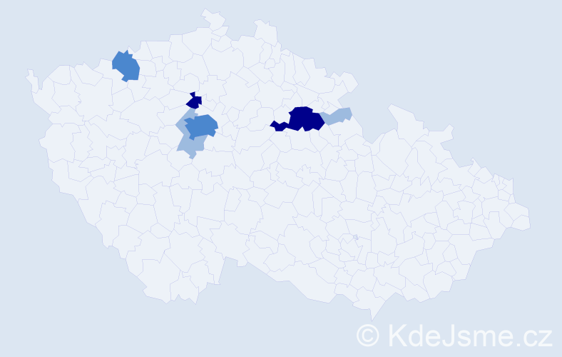 Příjmení: 'Ryntová', počet výskytů 14 v celé ČR