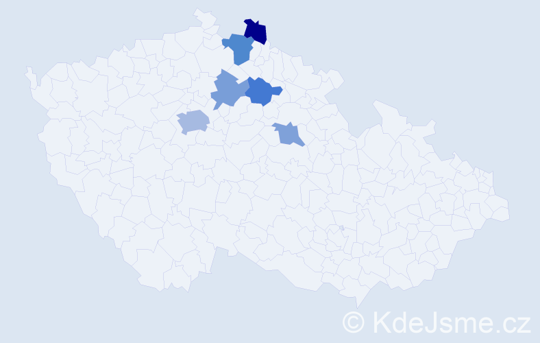Příjmení: 'Saleychuk', počet výskytů 10 v celé ČR