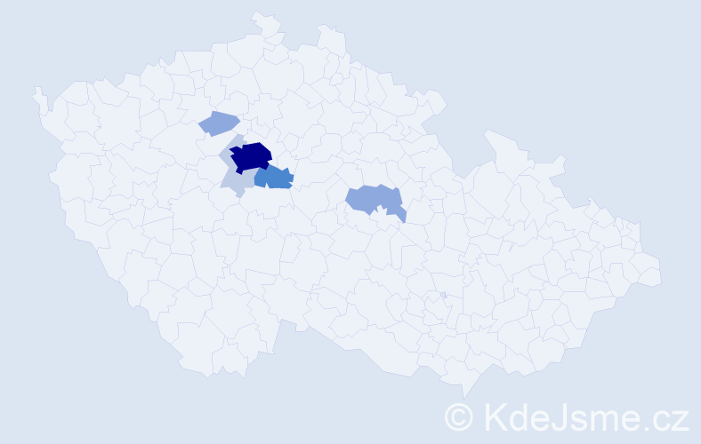 Příjmení: 'Trunc', počet výskytů 20 v celé ČR