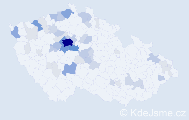 Příjmení: 'Aron', počet výskytů 155 v celé ČR