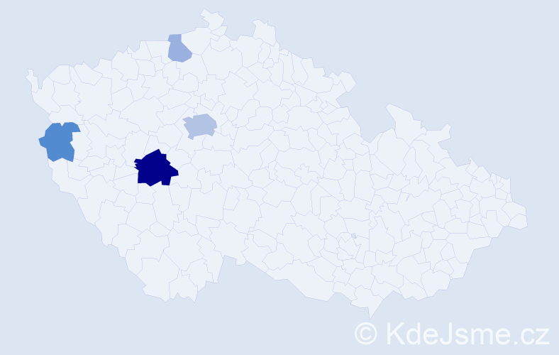 Příjmení: 'Quach', počet výskytů 11 v celé ČR