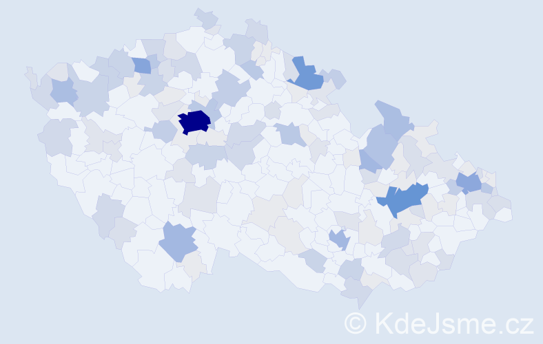 Příjmení: 'Schubert', počet výskytů 438 v celé ČR