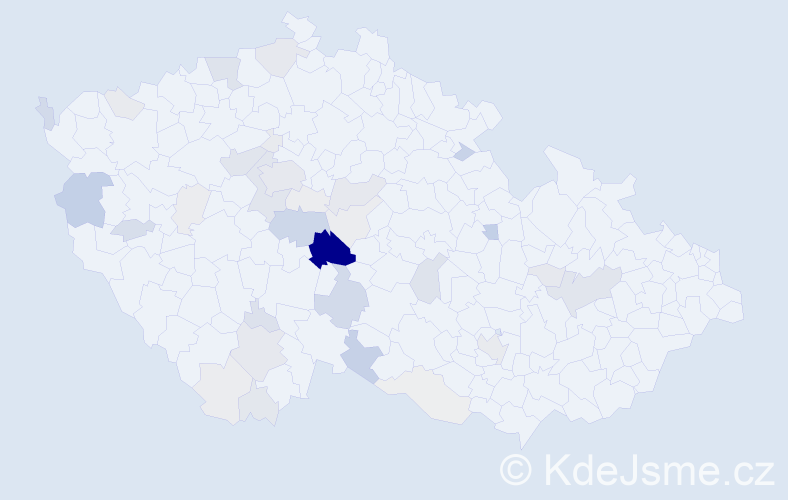 Příjmení: 'Kamarýt', počet výskytů 153 v celé ČR