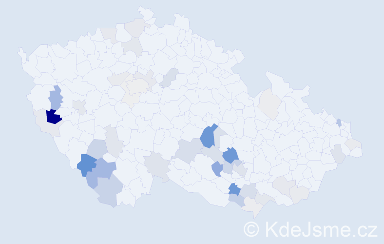 Příjmení: 'Matulka', počet výskytů 142 v celé ČR