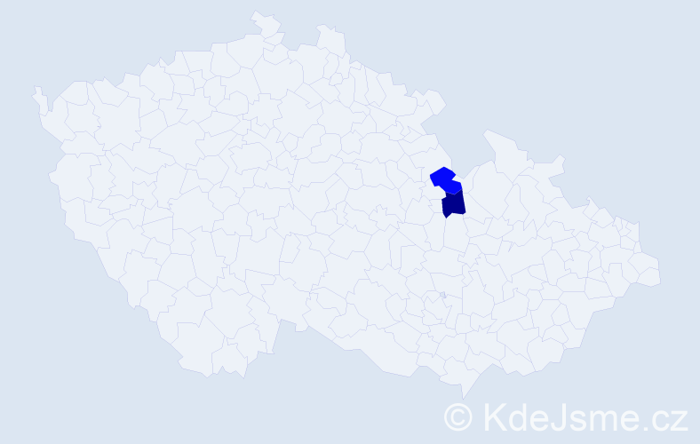 Příjmení: 'Stopyra', počet výskytů 2 v celé ČR