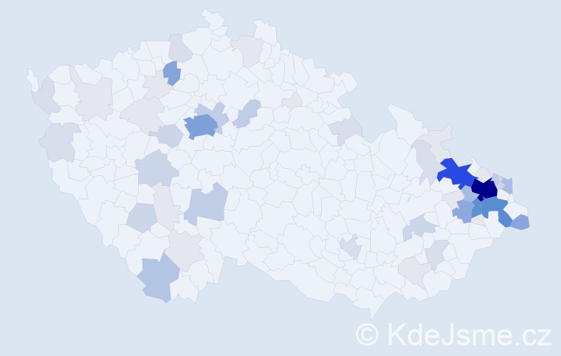 Příjmení: 'Friedel', počet výskytů 214 v celé ČR