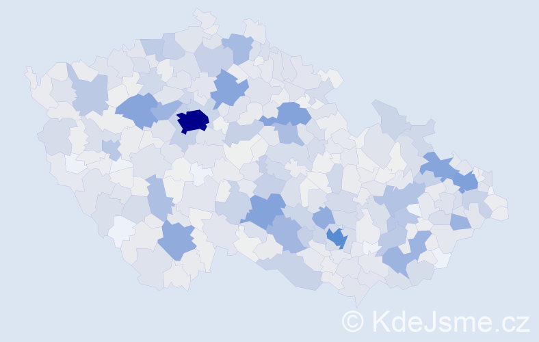 Příjmení: 'Pavlíčková', počet výskytů 3997 v celé ČR