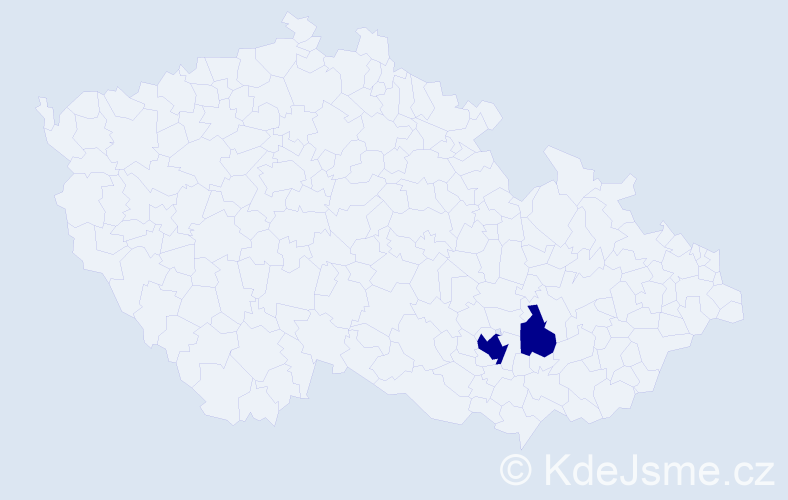 Příjmení: 'Tarin', počet výskytů 2 v celé ČR