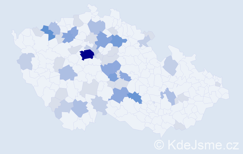 Příjmení: 'Zmrhalová', počet výskytů 128 v celé ČR