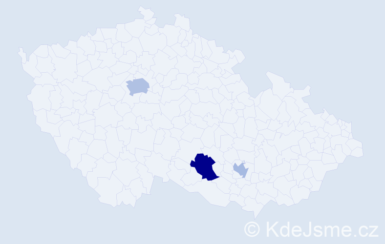 Příjmení: 'Tesfaye', počet výskytů 11 v celé ČR