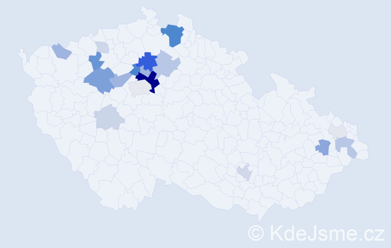 Příjmení: 'Rotková', počet výskytů 58 v celé ČR