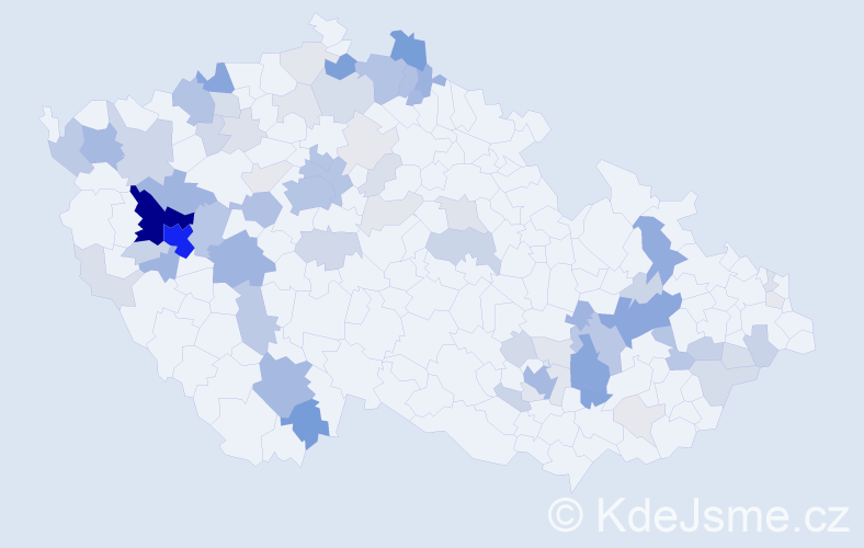 Příjmení: 'Hauer', počet výskytů 291 v celé ČR