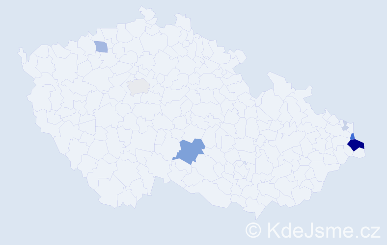 Příjmení: 'Waniová', počet výskytů 32 v celé ČR