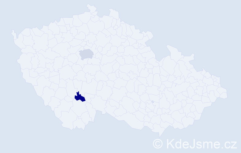 Příjmení: 'Nuskernová', počet výskytů 4 v celé ČR