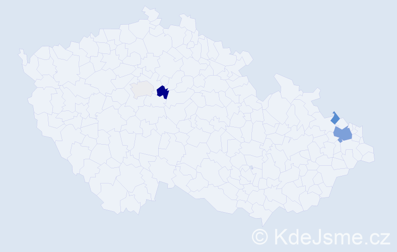 Příjmení: 'Chamrada', počet výskytů 10 v celé ČR