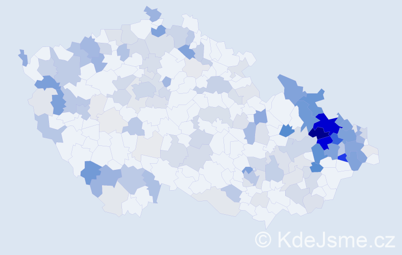 Příjmení: 'Schindler', počet výskytů 607 v celé ČR