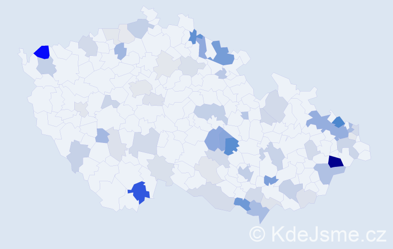 Příjmení: 'Hofer', počet výskytů 171 v celé ČR