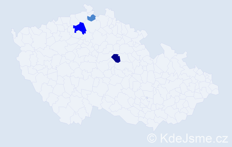 Příjmení: 'Macel', počet výskytů 13 v celé ČR