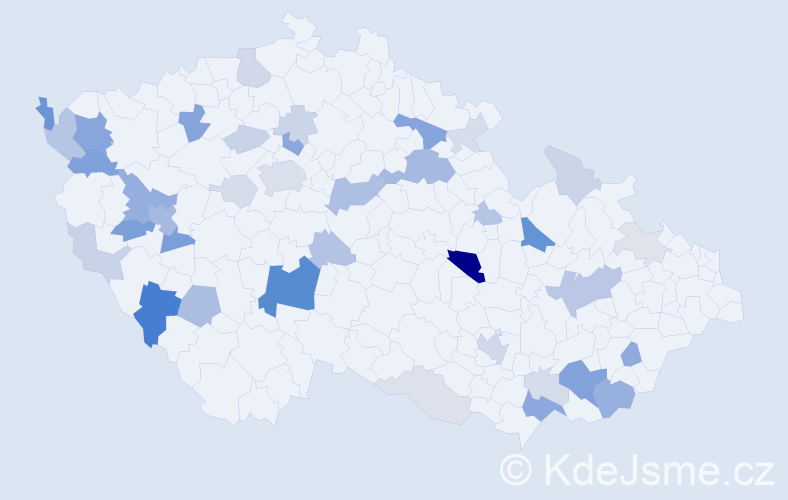 Příjmení: 'Roch', počet výskytů 110 v celé ČR