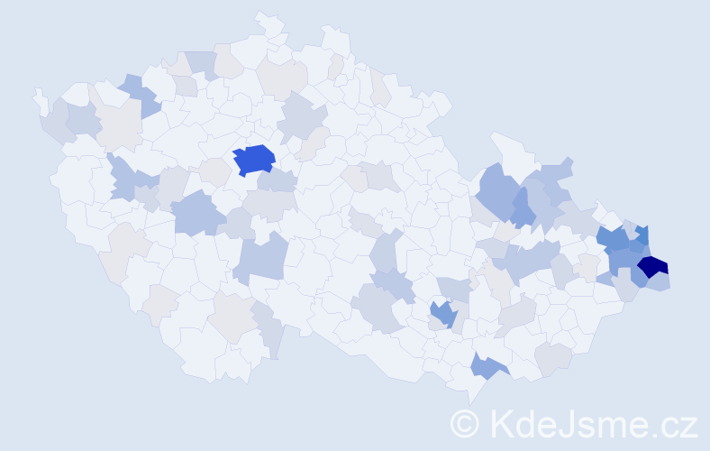 Příjmení: 'Lipka', počet výskytů 344 v celé ČR