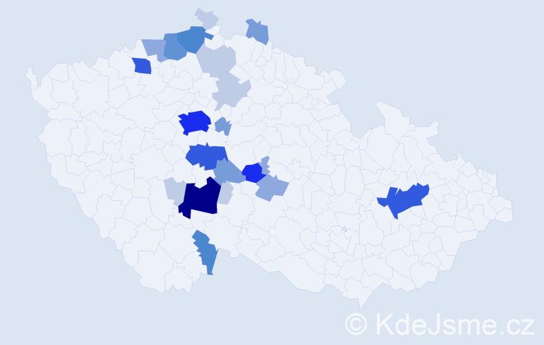 Příjmení: 'Neufusová', počet výskytů 74 v celé ČR