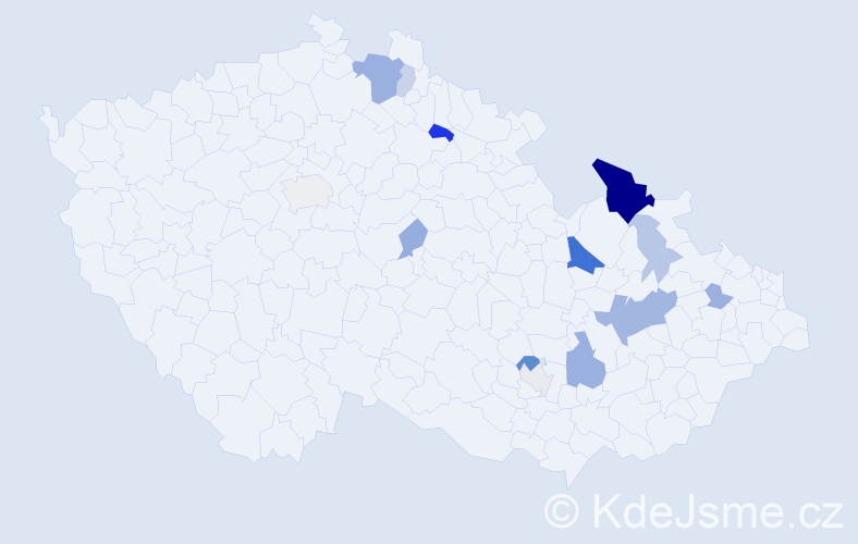 Příjmení: 'Skaličan', počet výskytů 33 v celé ČR