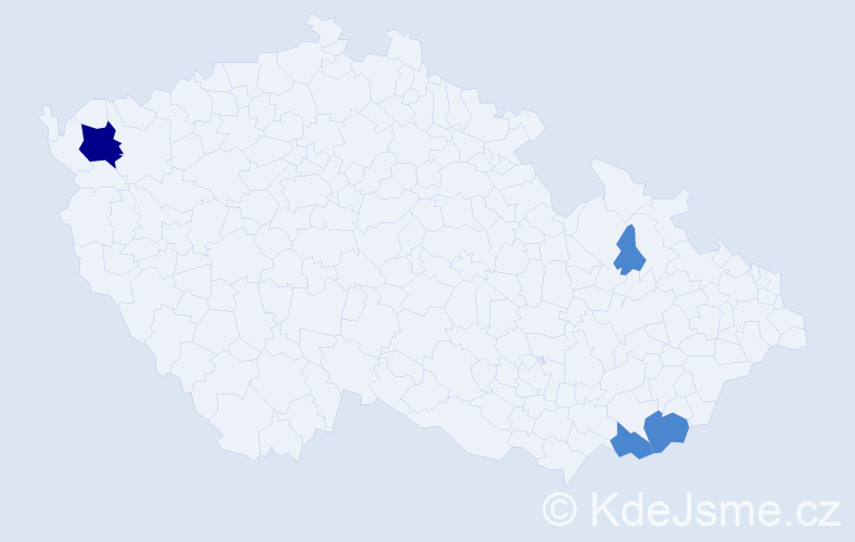Příjmení: 'Šumpolec', počet výskytů 6 v celé ČR