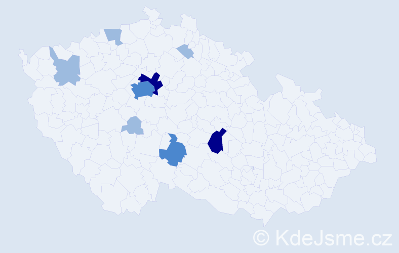 Příjmení: 'Weidemannová', počet výskytů 16 v celé ČR