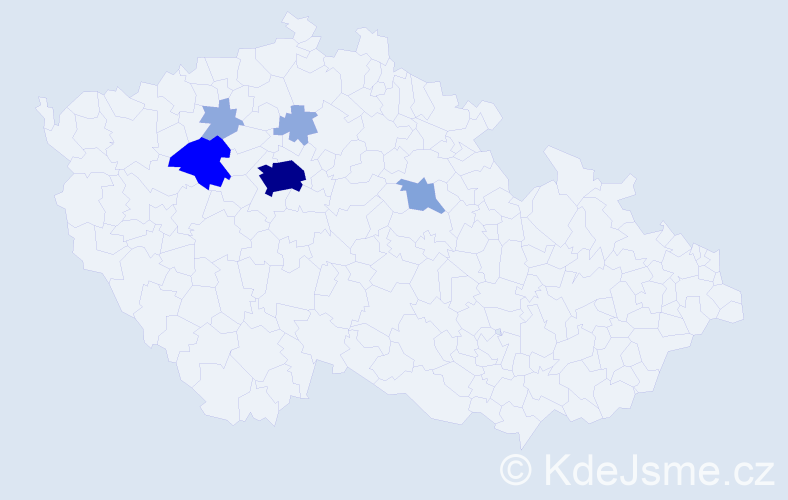 Příjmení: 'Laun', počet výskytů 18 v celé ČR