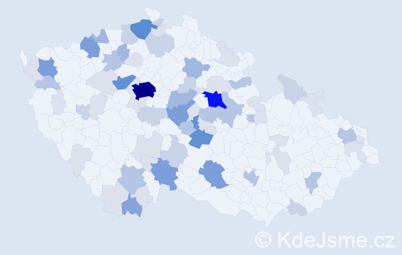 Příjmení: 'Zelinger', počet výskytů 209 v celé ČR
