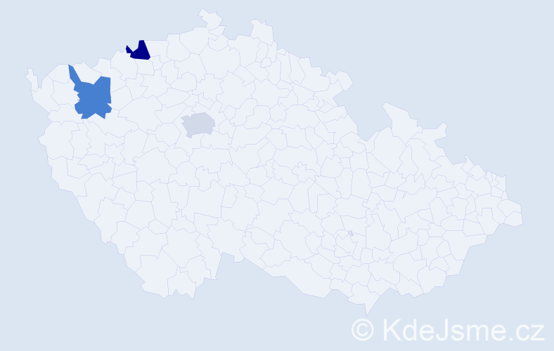 Příjmení: 'Sharifová', počet výskytů 3 v celé ČR