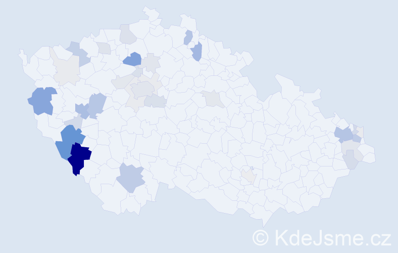 Příjmení: 'Jarošík', počet výskytů 146 v celé ČR