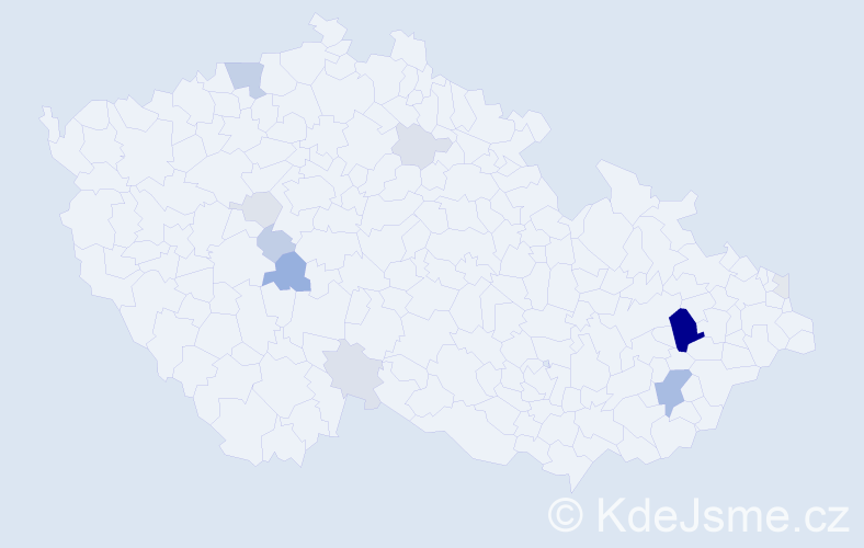 Příjmení: 'Rabel', počet výskytů 34 v celé ČR