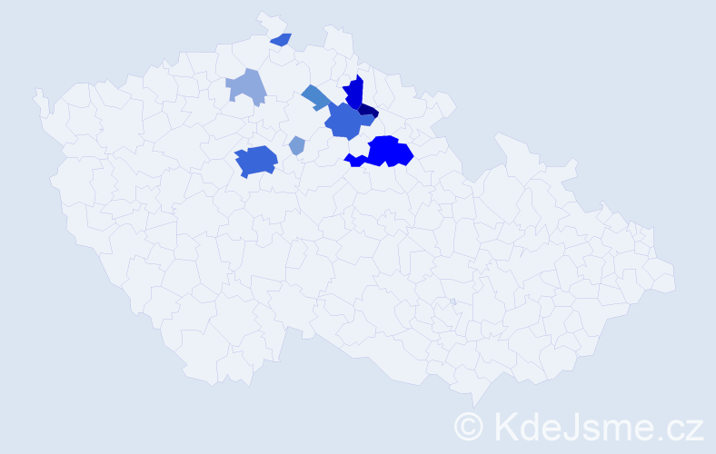 Příjmení: 'Grafek', počet výskytů 36 v celé ČR