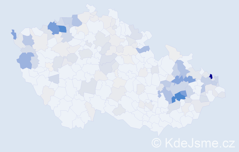 Příjmení: 'Mirgová', počet výskytů 945 v celé ČR