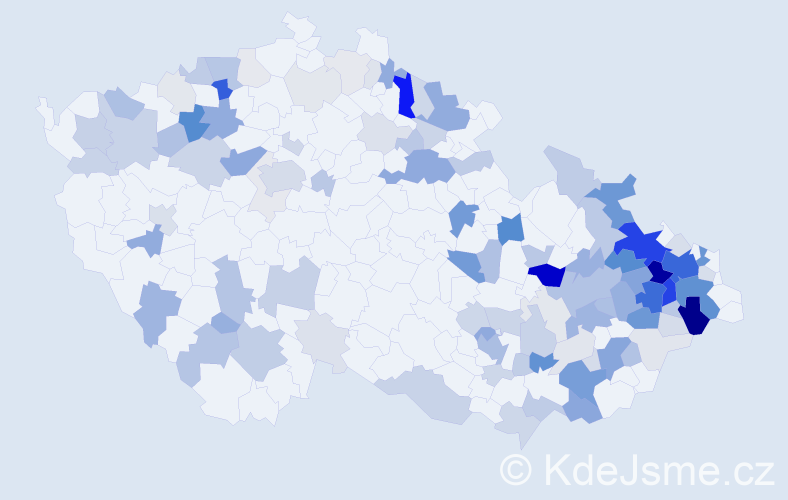 Příjmení: 'Grossmannová', počet výskytů 416 v celé ČR