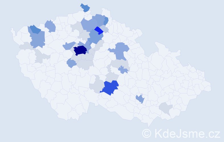 Příjmení: 'Formáček', počet výskytů 122 v celé ČR