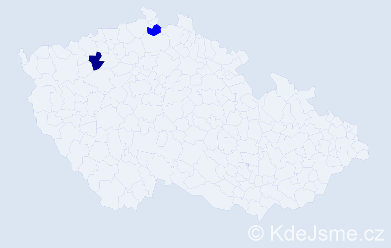 Příjmení: 'Chromčo', počet výskytů 3 v celé ČR