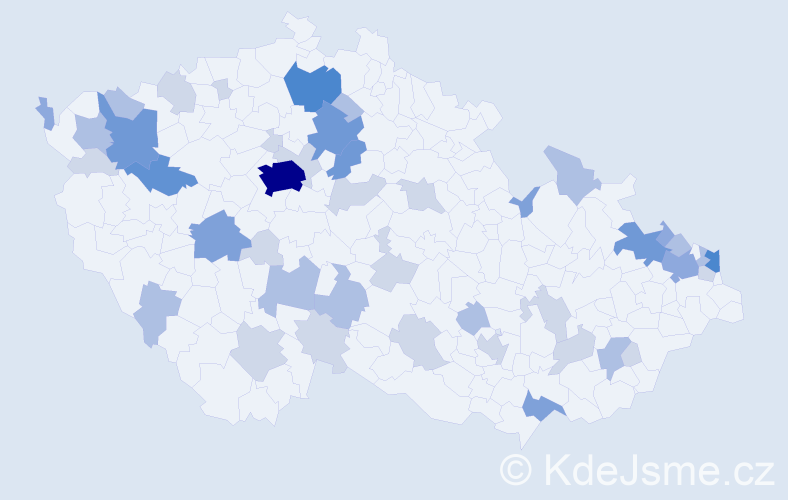 Příjmení: 'Babic', počet výskytů 115 v celé ČR
