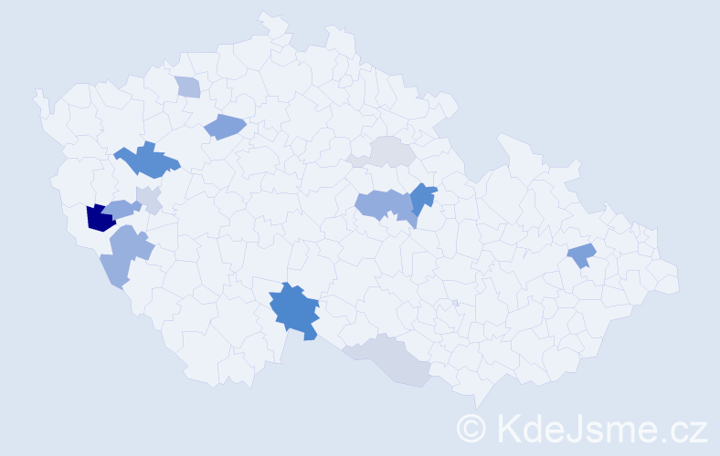 Příjmení: 'Kiričenko', počet výskytů 28 v celé ČR