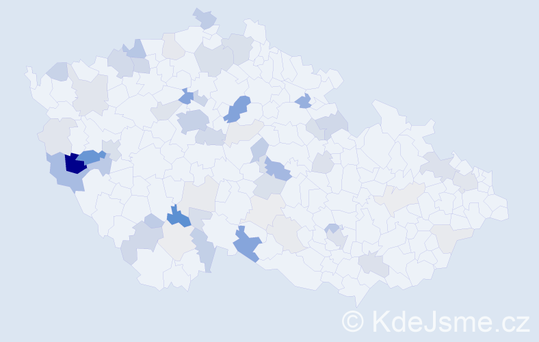 Příjmení: 'Felix', počet výskytů 188 v celé ČR