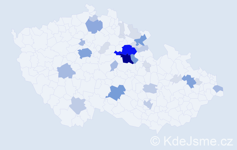 Příjmení: 'Řehounek', počet výskytů 104 v celé ČR