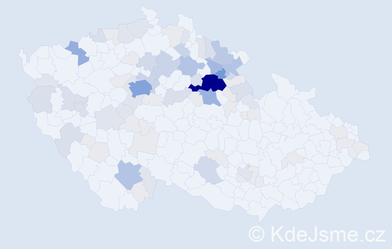 Příjmení: 'Voltr', počet výskytů 266 v celé ČR
