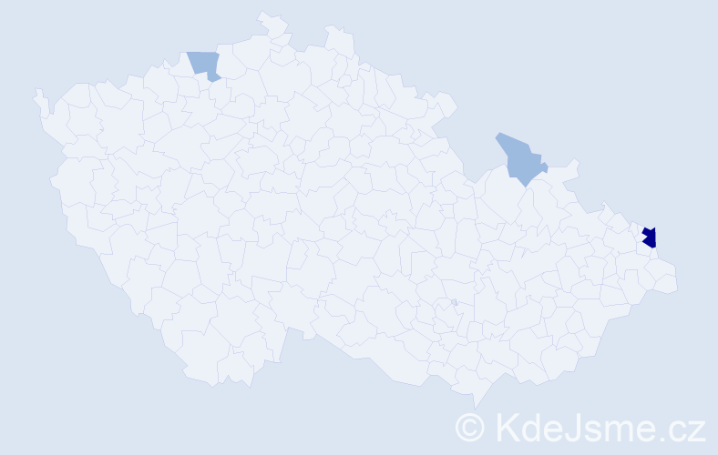 Příjmení: 'Atanasiadisová', počet výskytů 6 v celé ČR