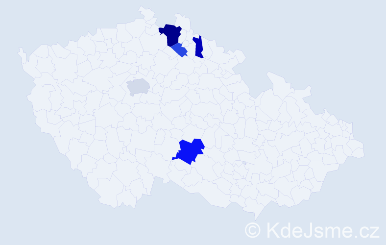Příjmení: 'Gatterová', počet výskytů 12 v celé ČR