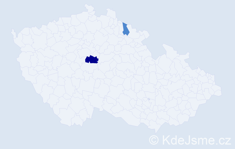 Příjmení: 'Timlin', počet výskytů 5 v celé ČR